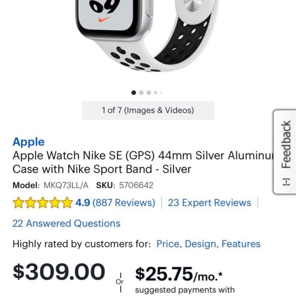 Nike Apple Watch SE 44mm